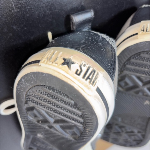 Converse Suede Gray High-Top Men's Sneakers Unisex Men's 10.5 Women's 12.5 High - Picture 13 of 16